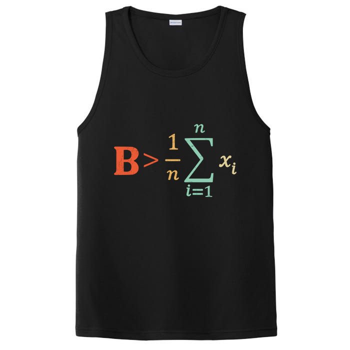 Be Greater Than Average Funny Math Teacher Nerd PosiCharge Competitor Tank