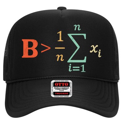 Be Greater Than Average Funny Math Teacher Nerd Trucker Hat