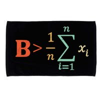 Be Greater Than Average Funny Math Teacher Nerd Microfiber Hand Towel