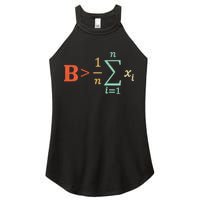 Be Greater Than Average Funny Math Teacher Nerd Women's Perfect Tri Rocker Tank