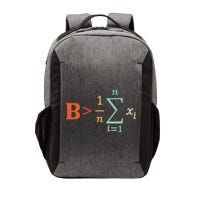 Be Greater Than Average Funny Math Teacher Nerd Vector Backpack