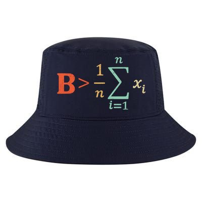 Be Greater Than Average Funny Math Teacher Nerd Cool Comfort Performance Bucket Hat