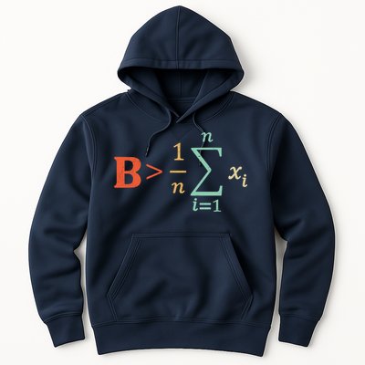 Be Greater Than Average Funny Math Teacher Nerd Hoodie