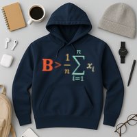 Be Greater Than Average Funny Math Teacher Nerd Hoodie