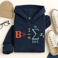 Be Greater Than Average Funny Math Teacher Nerd Hoodie