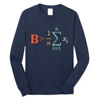 Be Greater Than Average Funny Math Teacher Nerd Long Sleeve Shirt