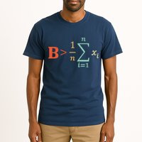 Be Greater Than Average Funny Math Teacher Nerd Tall T-Shirt