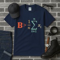 Be Greater Than Average Funny Math Teacher Nerd Tall T-Shirt