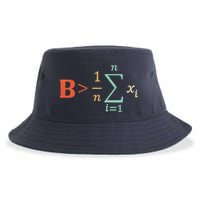 Be Greater Than Average Funny Math Teacher Nerd Sustainable Bucket Hat