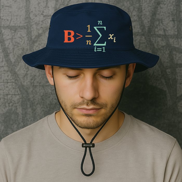 Be Greater Than Average Funny Math Teacher Nerd Bucket Hat