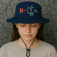 Be Greater Than Average Funny Math Teacher Nerd Bucket Hat