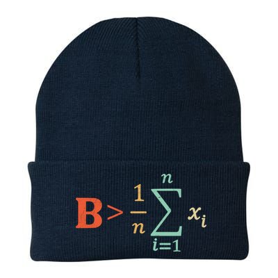 Be Greater Than Average Funny Math Teacher Nerd Beanie