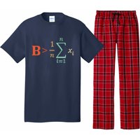 Be Greater Than Average Funny Math Teacher Nerd Pajama Set