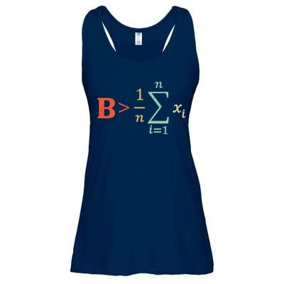 Be Greater Than Average Funny Math Teacher Nerd Ladies Essential Flowy Tank