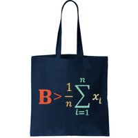 Be Greater Than Average Funny Math Teacher Nerd Bag