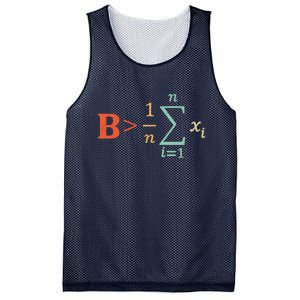 Be Greater Than Average Funny Math Teacher Nerd Mesh Reversible Basketball Jersey Tank