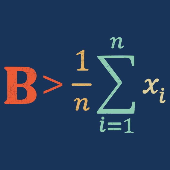 Be Greater Than Average Funny Math Teacher Nerd Mousepad