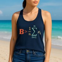Be Greater Than Average Funny Math Teacher Nerd Womens Tank Top