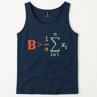 Be Greater Than Average Funny Math Teacher Nerd Tank Top