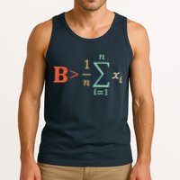 Be Greater Than Average Funny Math Teacher Nerd Tank Top