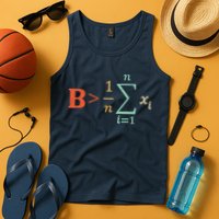 Be Greater Than Average Funny Math Teacher Nerd Tank Top