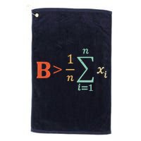 Be Greater Than Average Funny Math Teacher Nerd Golf Towel