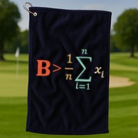 Be Greater Than Average Funny Math Teacher Nerd Golf Towel