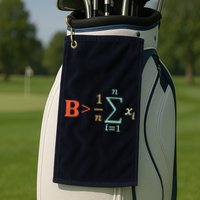 Be Greater Than Average Funny Math Teacher Nerd Golf Towel