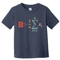 Be Greater Than Average Funny Math Teacher Nerd Toddler T-Shirt