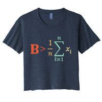Be Greater Than Average Funny Math Teacher Nerd Crop Top
