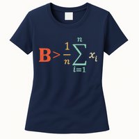 Be Greater Than Average Funny Math Teacher Nerd Womens T-Shirt