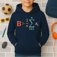 Be Greater Than Average Funny Math Teacher Nerd Kids Hoodie