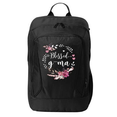 Blessed GMa Thanksgiving Floral Funny Gifts City Backpack