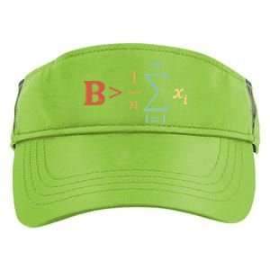 Be Greater Than Average Funny Math Teacher Nerd Adult Drive Performance Visor