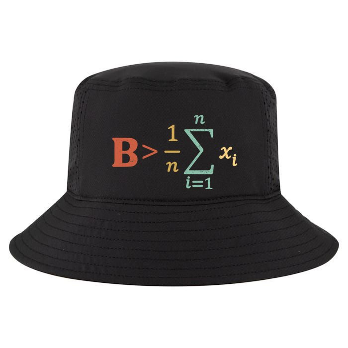 Be Greater Than Average Funny Math Teacher Nerd Cool Comfort Performance Bucket Hat