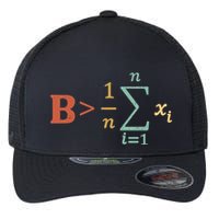 Be Greater Than Average Funny Math Teacher Nerd Flexfit Unipanel Trucker Cap