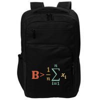 Be Greater Than Average Funny Math Teacher Nerd Impact Tech Backpack