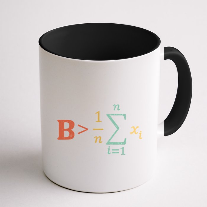 Be Greater Than Average Funny Math Teacher Nerd Mug