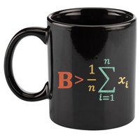 Be Greater Than Average Funny Math Teacher Nerd 11oz C Handle Ceramic Mug