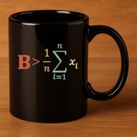 Be Greater Than Average Funny Math Teacher Nerd 11oz C Handle Ceramic Mug
