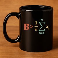Be Greater Than Average Funny Math Teacher Nerd 11oz C Handle Ceramic Mug