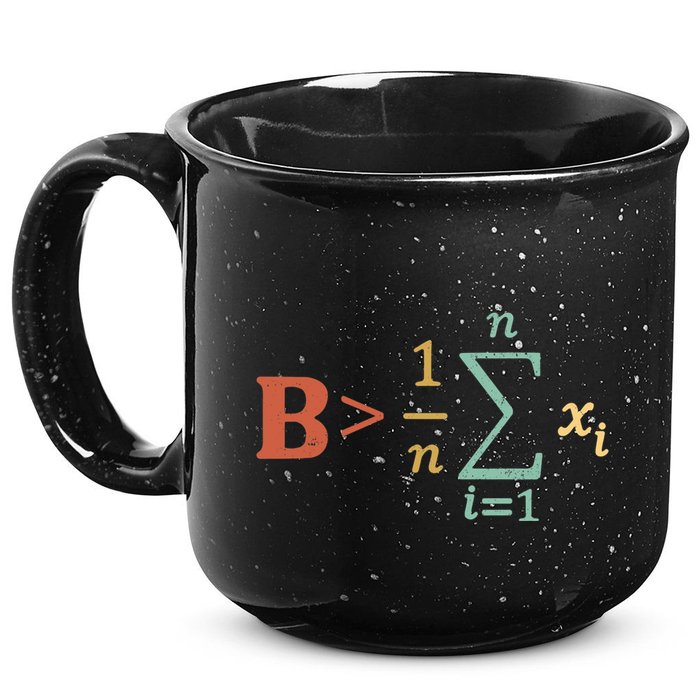 Be Greater Than Average Funny Math Teacher Nerd 15oz Campfire Ceramic Mug