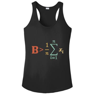 Be Greater Than Average Funny Math Teacher Nerd Ladies PosiCharge Competitor Racerback Tank
