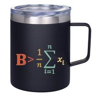 Be Greater Than Average Funny Math Teacher Nerd 12oz Stainless Steel Coffee Mug