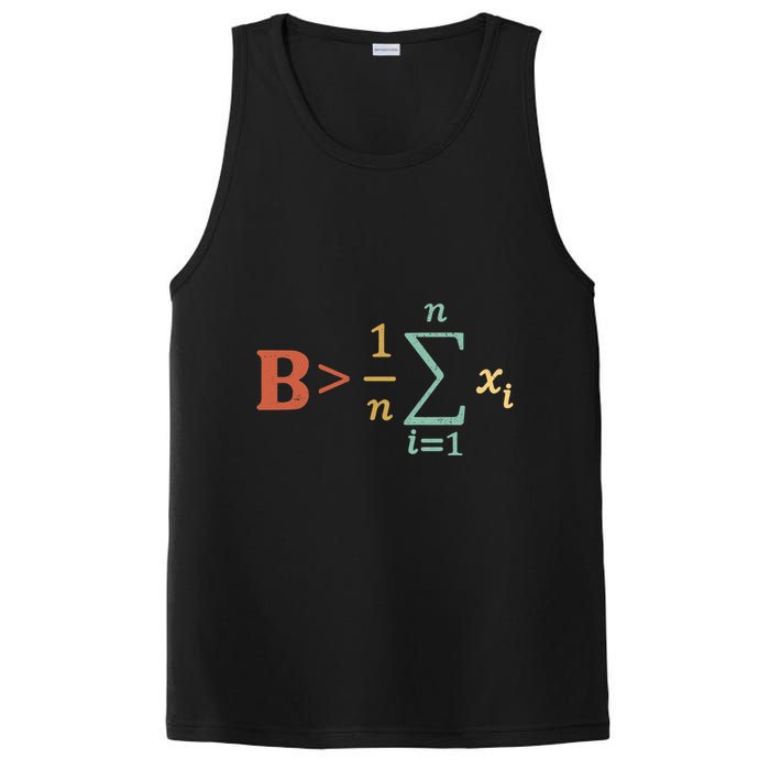 Be Greater Than Average Funny Math Teacher Nerd PosiCharge Competitor Tank