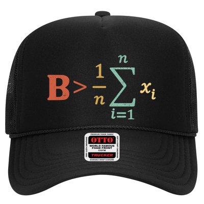 Be Greater Than Average Funny Math Teacher Nerd Trucker Hat