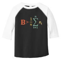 Be Greater Than Average Funny Math Teacher Nerd Toddler Fine Jersey T-Shirt
