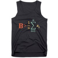 Be Greater Than Average Funny Math Teacher Nerd Tank Top