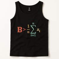 Be Greater Than Average Funny Math Teacher Nerd Tank Top