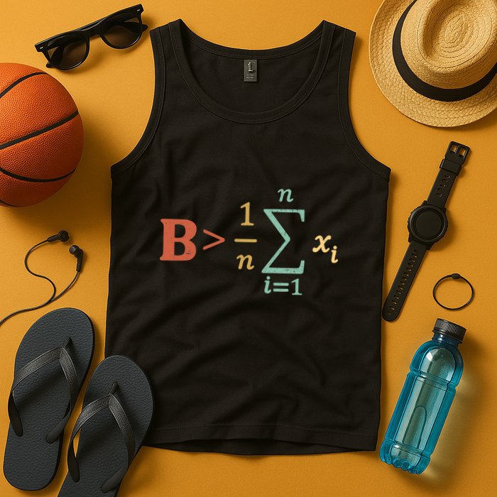 Be Greater Than Average Funny Math Teacher Nerd Tank Top